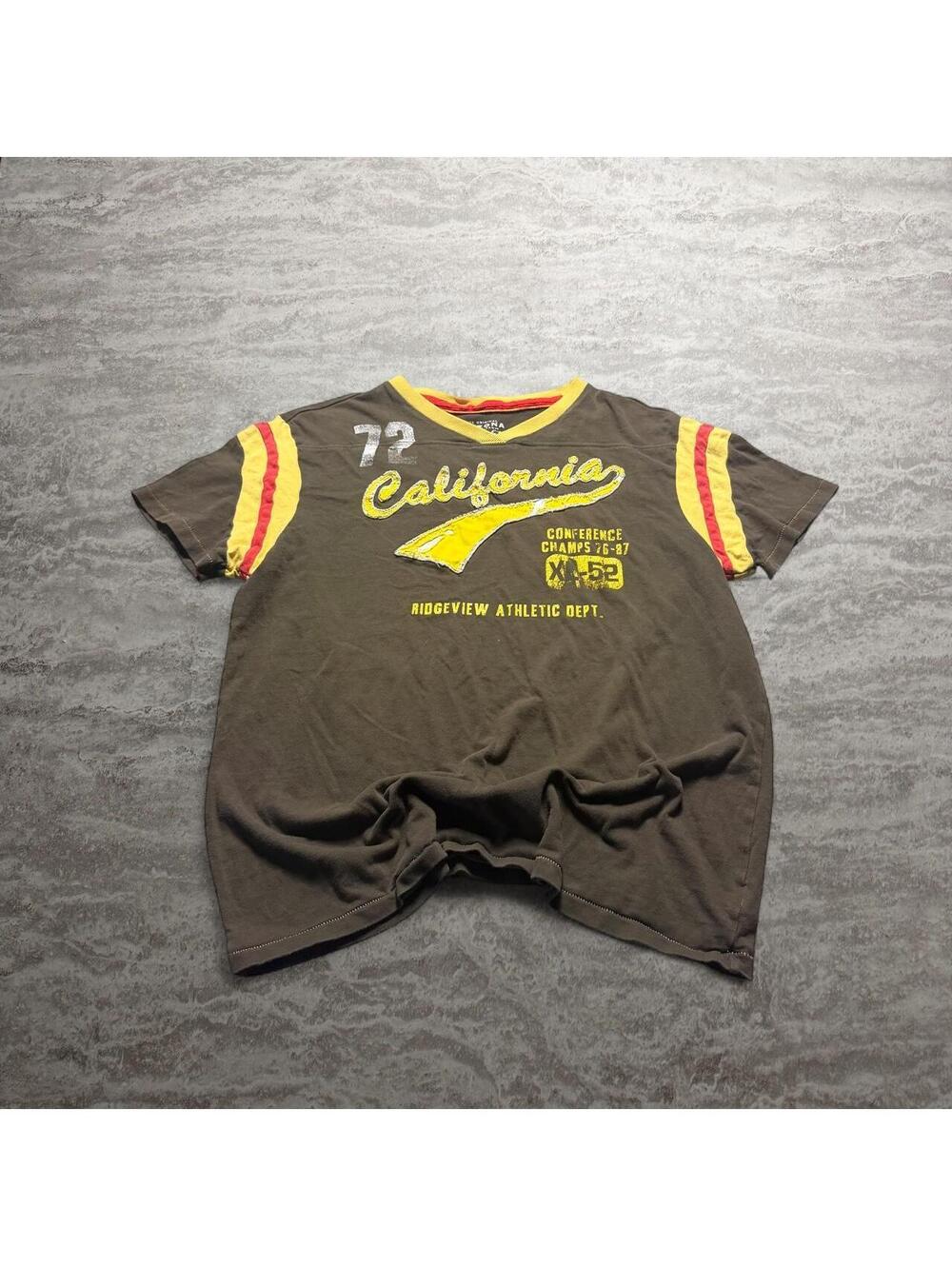 Y2K Arizona Jean Co California Varsity T-Shirt Large